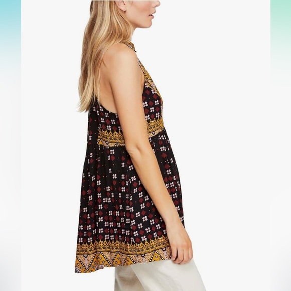 Free People Charlotte Sleeveless Racerback Collared Tunic Top Womens Size Small - Picture 12 of 13